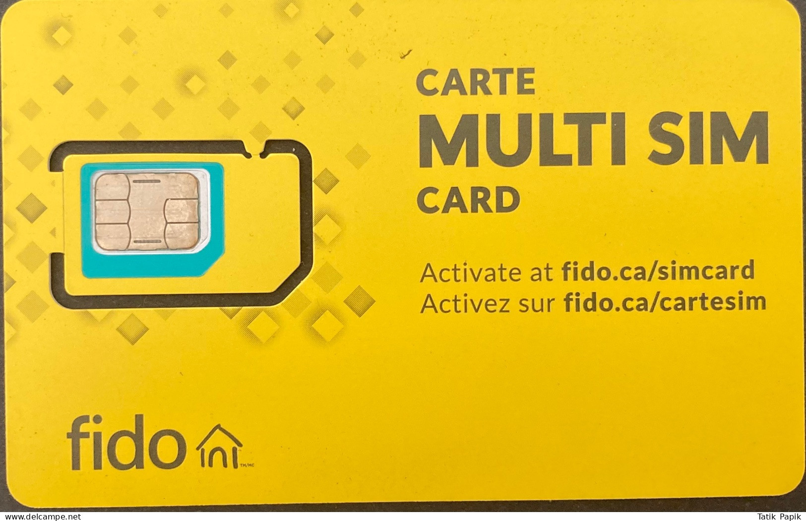 Canada Carte Multi SIM Card Fido GSM 3G 4G 5G Internet Nano Standard Large - Canada