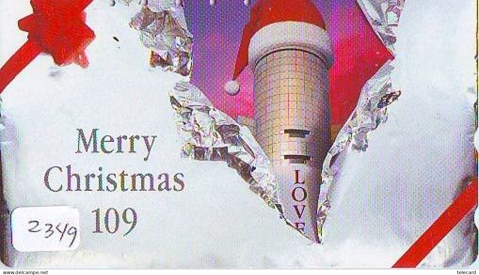 Télécarte JAPON * NOËL * WEIHNACHTEN (2349) CHRISTMAS * KERST * NAVIDAD * NATALE - Weihnachten