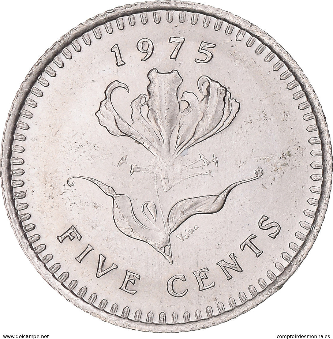 Monnaie, Rhodésie, 5 Cents, 1975, SPL, Cupro-nickel, KM:13 - Rhodésie