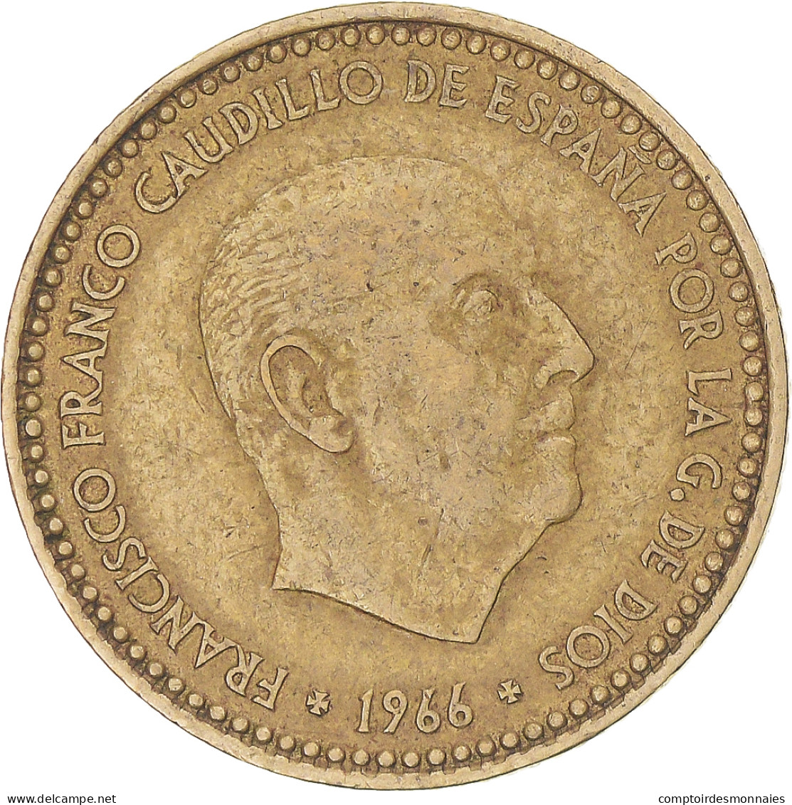 Monnaie, Espagne, Francisco Franco, Caudillo, Peseta, 1972, TTB - 1 Peseta