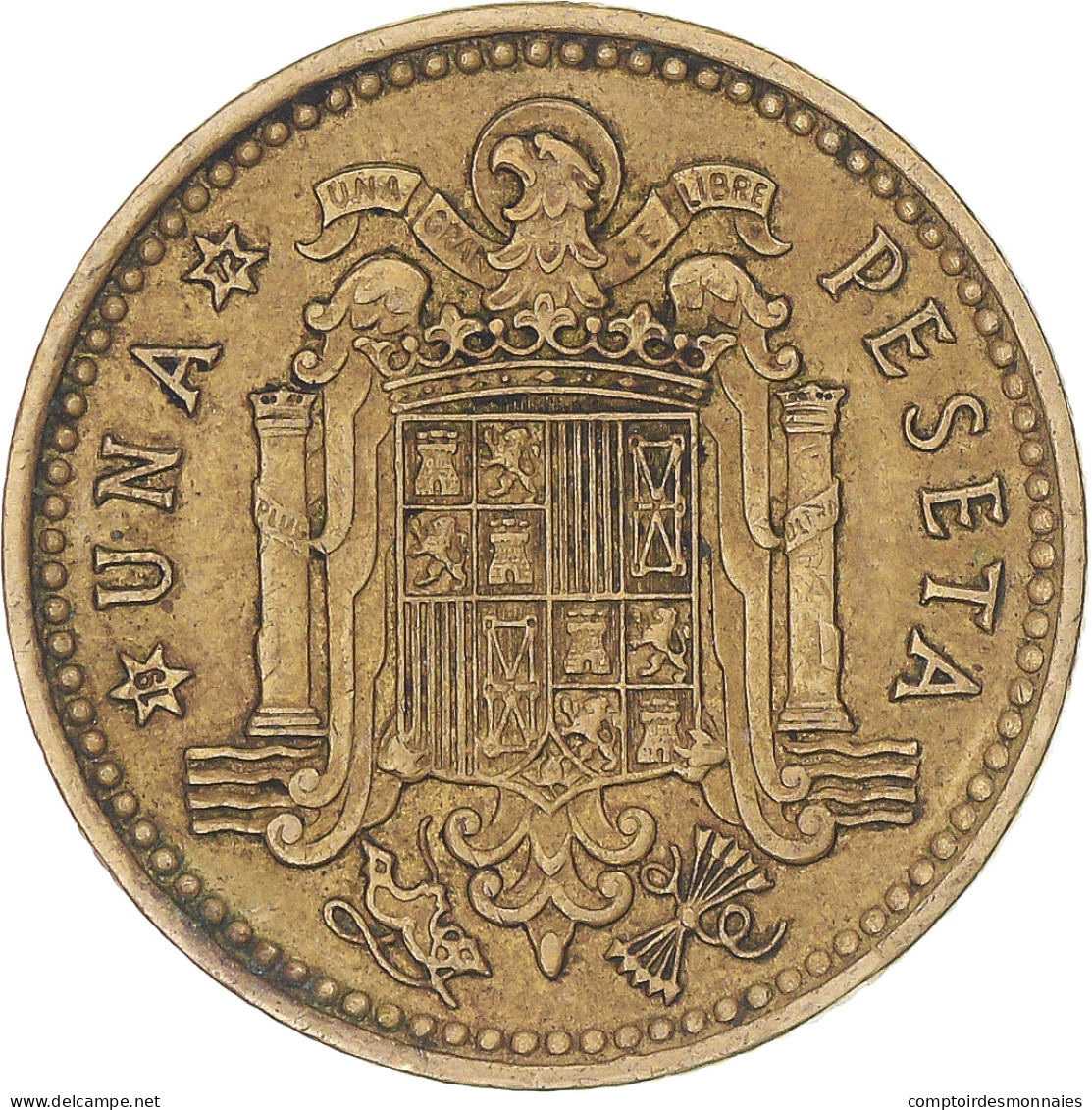 Monnaie, Espagne, Francisco Franco, Caudillo, Peseta, 1972, TTB - 1 Peseta