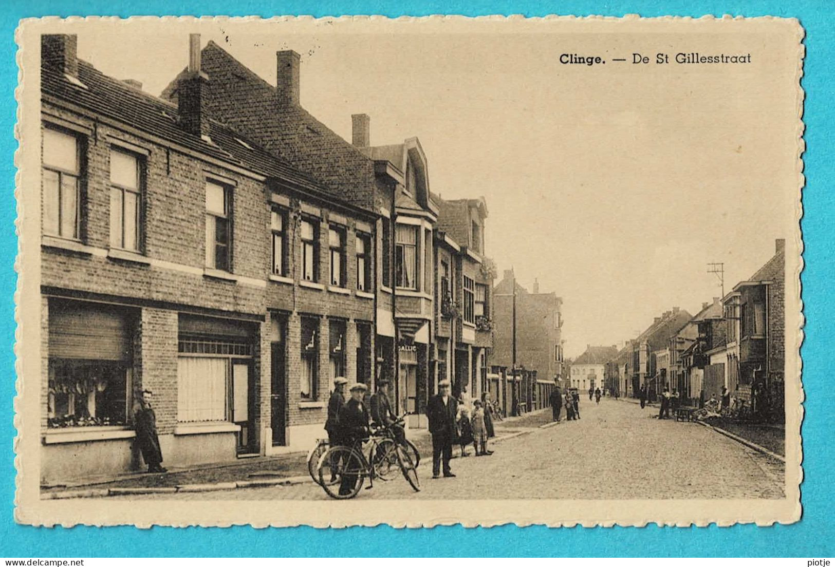 * De Klinge - Clinge - Sint Gillis Waas (Oost Vlaanderen) * (Uitg R. D'Haens - Beck - Em Beernaert) St Gillesstraat, Old - Sint-Gillis-Waas