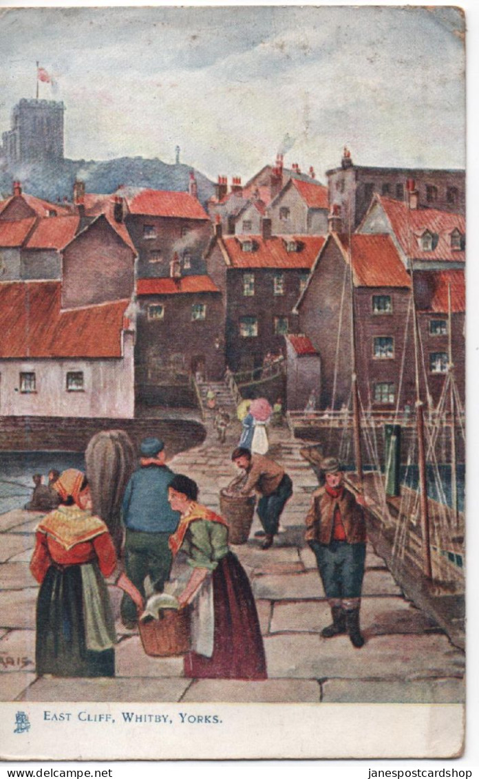 TUCKS OILETTE POSTCARD - EAST CLIFF - WHITBY - YORKSHIRE - NO. 1668 - Whitby