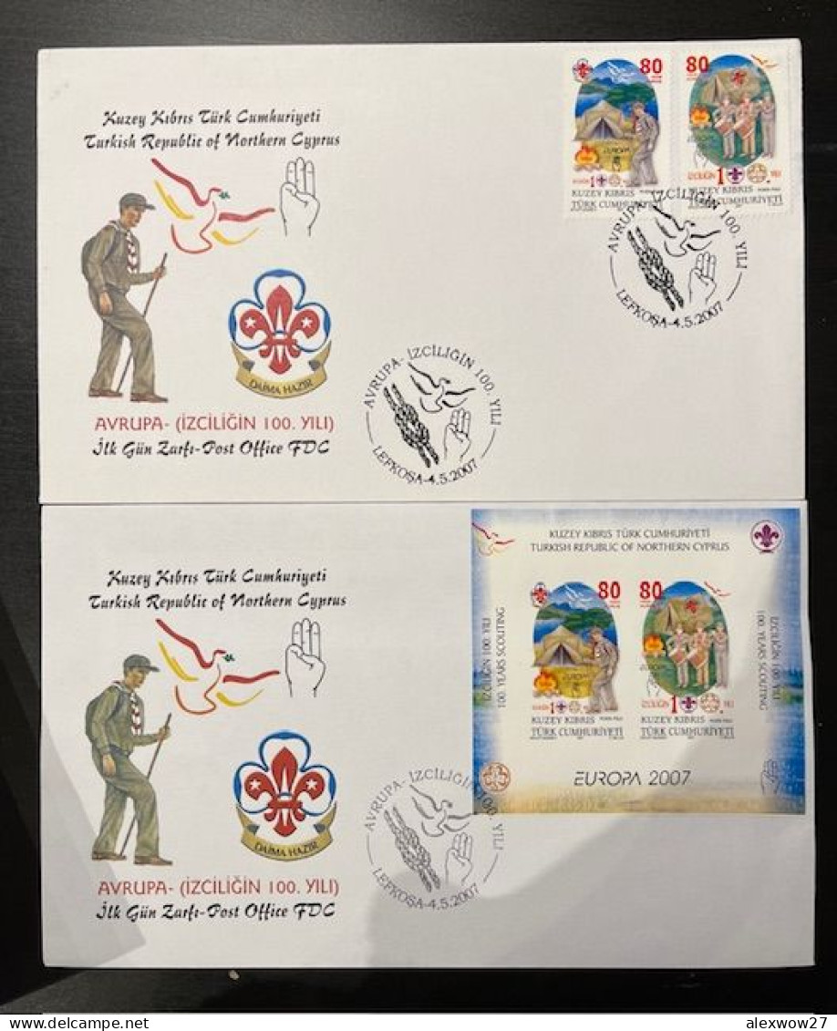 Cipro Turca 2007  EUROPA  " SCOUT "   - FDC - Cartas & Documentos