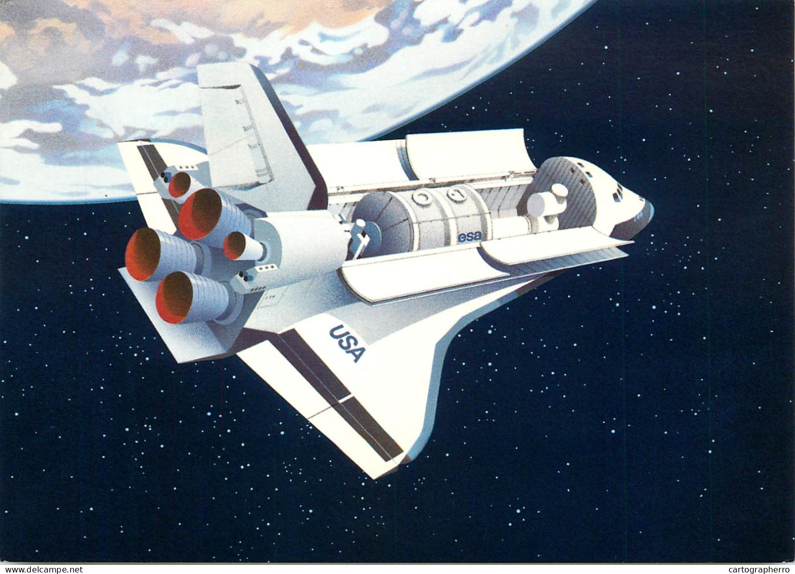 Space Shuttle Spacelab Luraba 1981 Luzern Switzerland PPT Postcard - Other (Air)