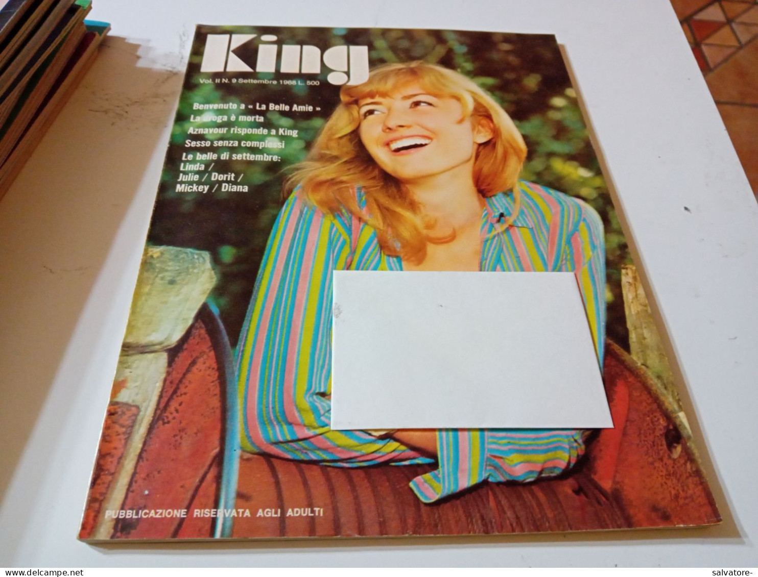 RIVISTA SEX IL KING- V.II- 9 SETTEMBRE 1968 - Gezondheid En Schoonheid