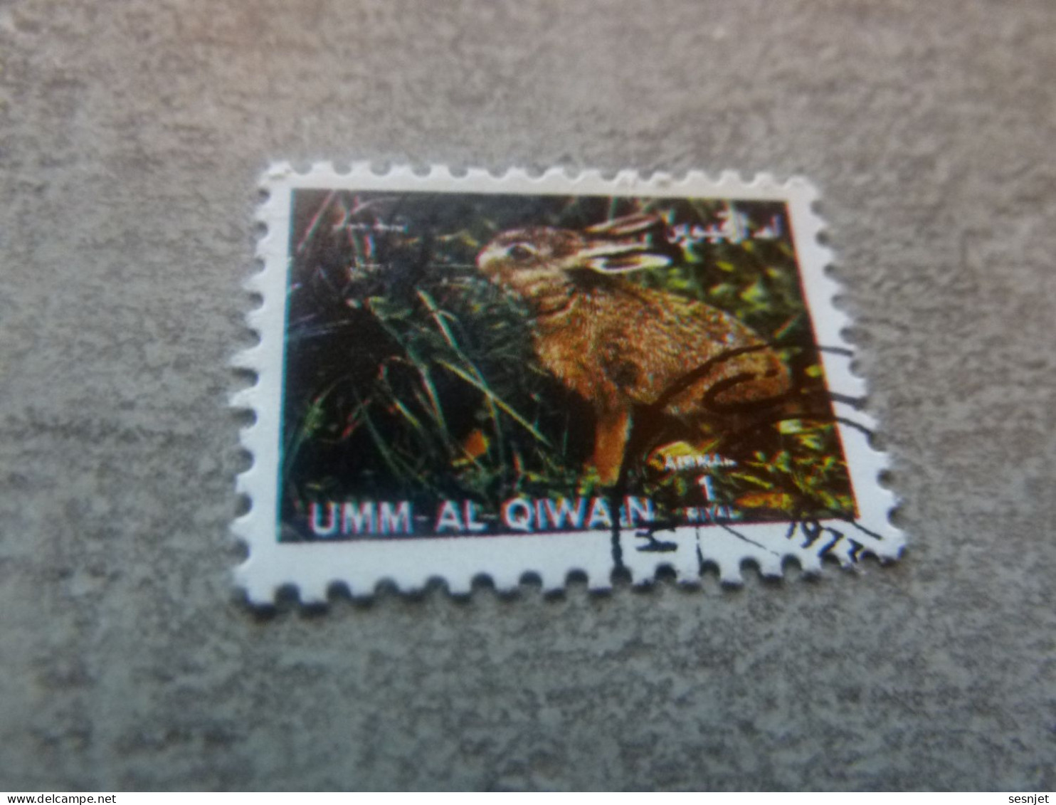 Umm Al Qiwain - Animaux En Voie De Disparition - Lapin - Val 1 Riyal - Air Mail - Oblitéré - Année 1972 - - Rabbits