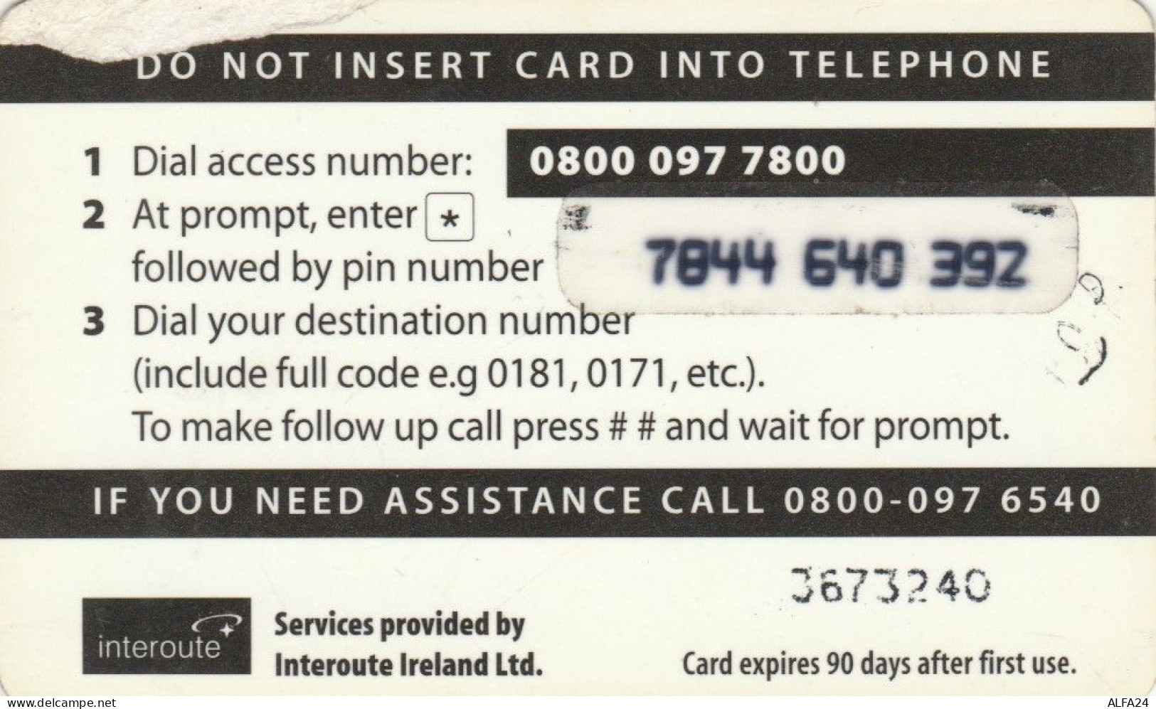 PREPAID PHONE CARD REGNO UNITO  (PV698 - BT Cartes Mondiales (Prépayées)