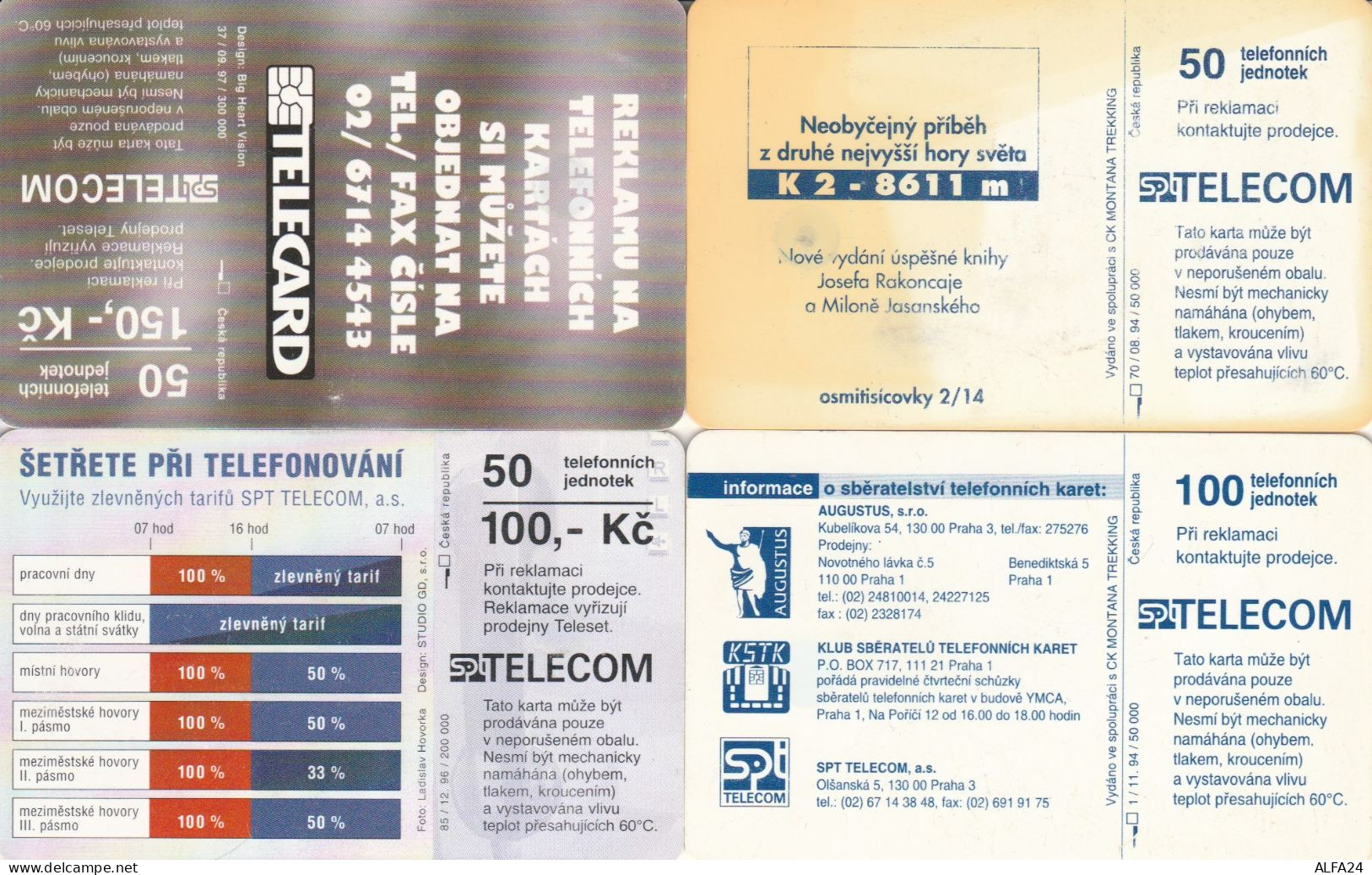 LOT 4 PHONE CARD REPUBBLICA CECA (PV603 - Tchéquie