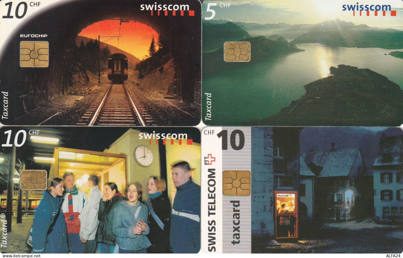 LOT 4 PHONE CARD SVIZZERA (PV597 - Suisse