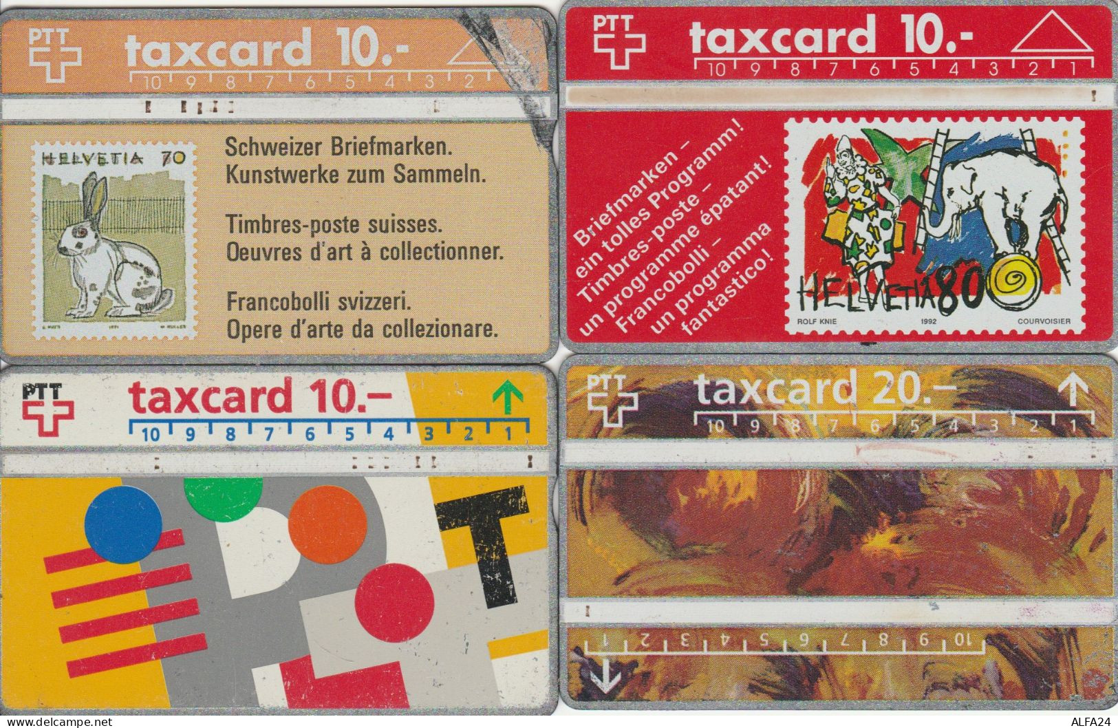 LOT 4 PHONE CARD SVIZZERA (PV600 - Suisse