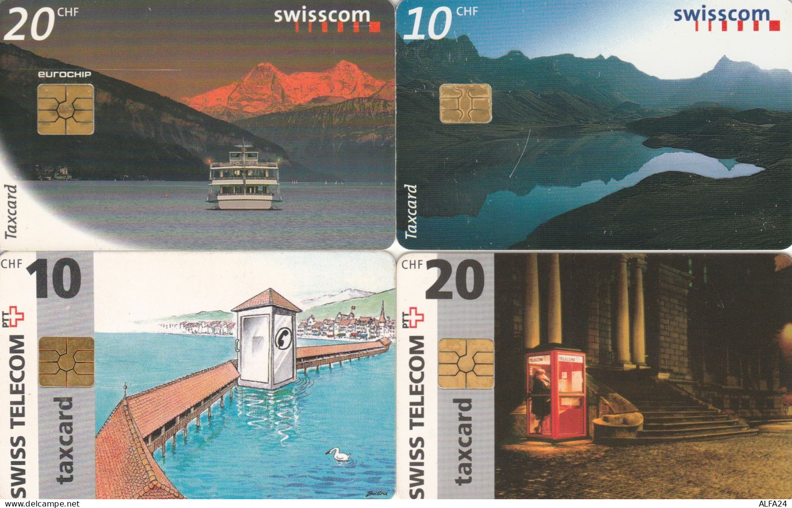 LOT 4 PHONE CARD SVIZZERA (PV596 - Suisse