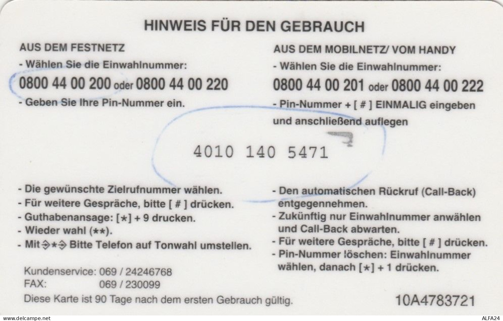 PREPAID PHONE CARD GERMANIA (PV342 - [2] Prepaid