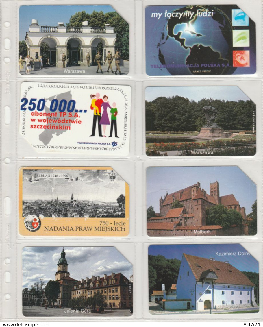 LOT 8 PHONE CARDS POLONIA (PV48 - Poland