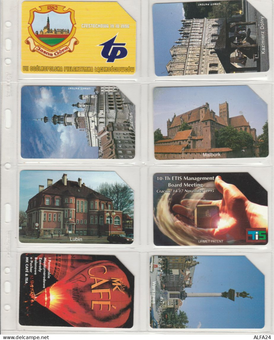 LOT 8 PHONE CARDS POLONIA (PV46 - Pologne