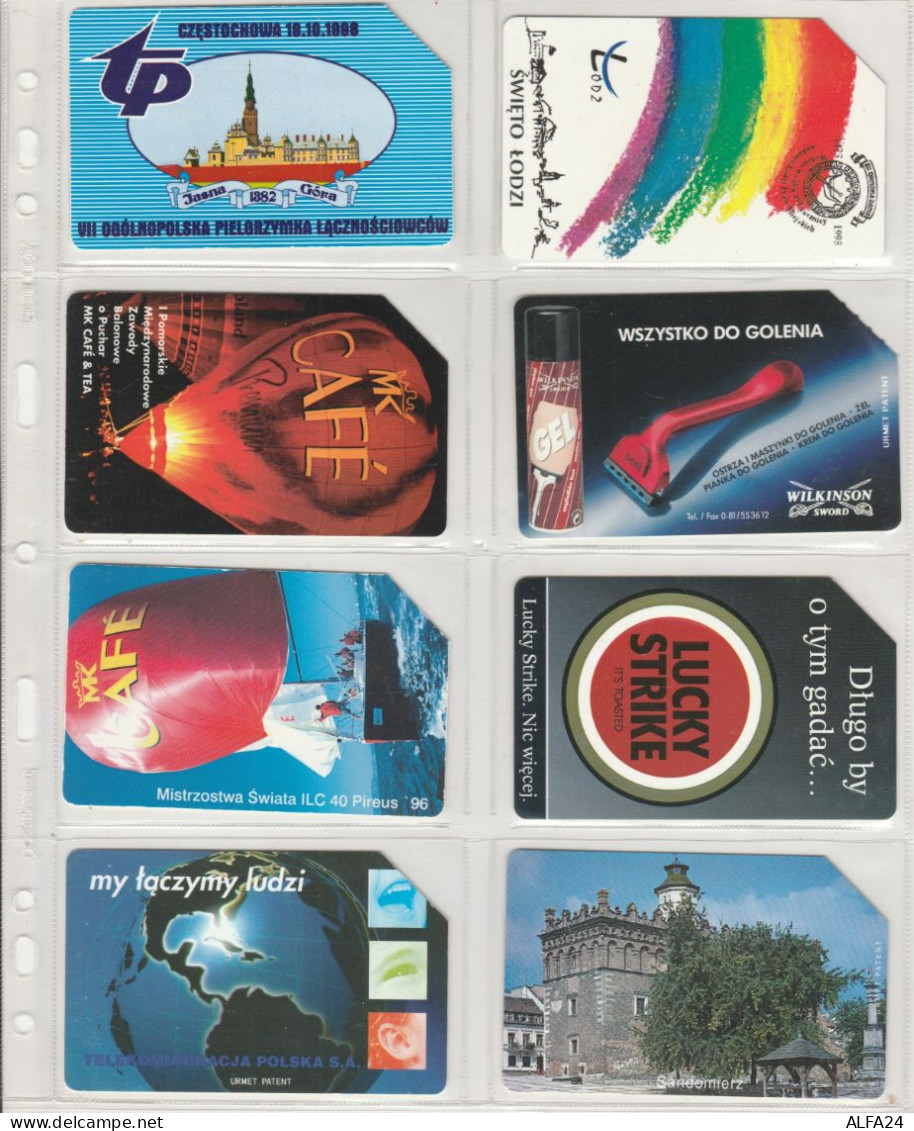 LOT 8 PHONE CARDS POLONIA (PV47 - Poland
