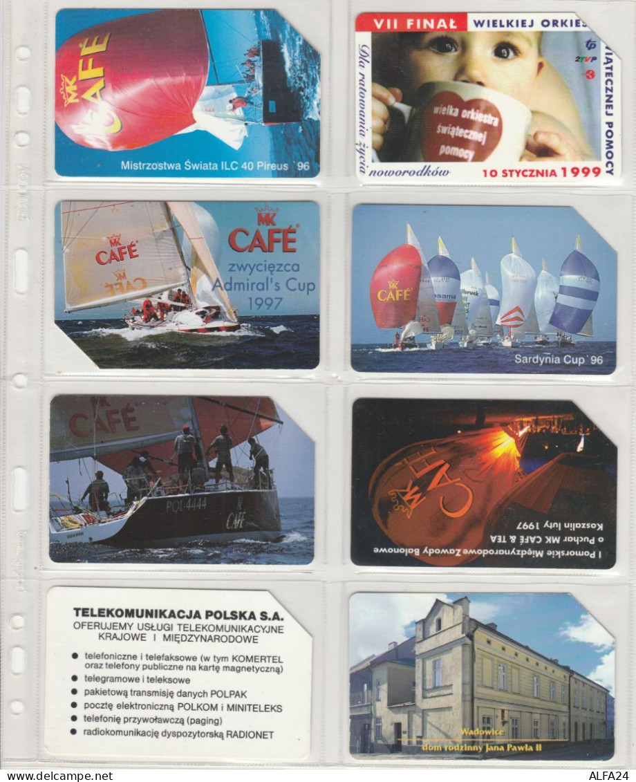 LOT 8 PHONE CARDS POLONIA (PV44 - Polonia