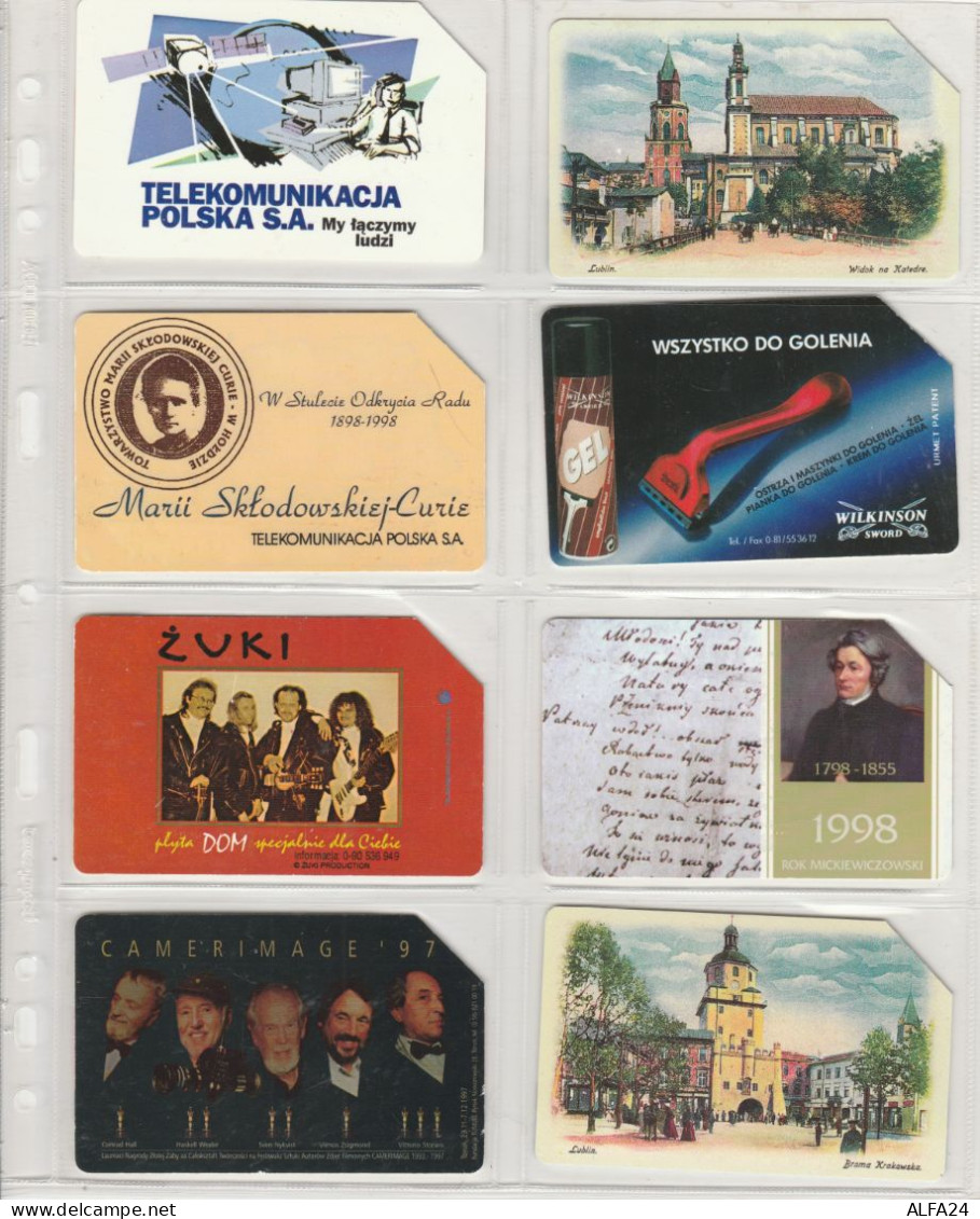 LOT 8 PHONE CARDS POLONIA (PV45 - Polen