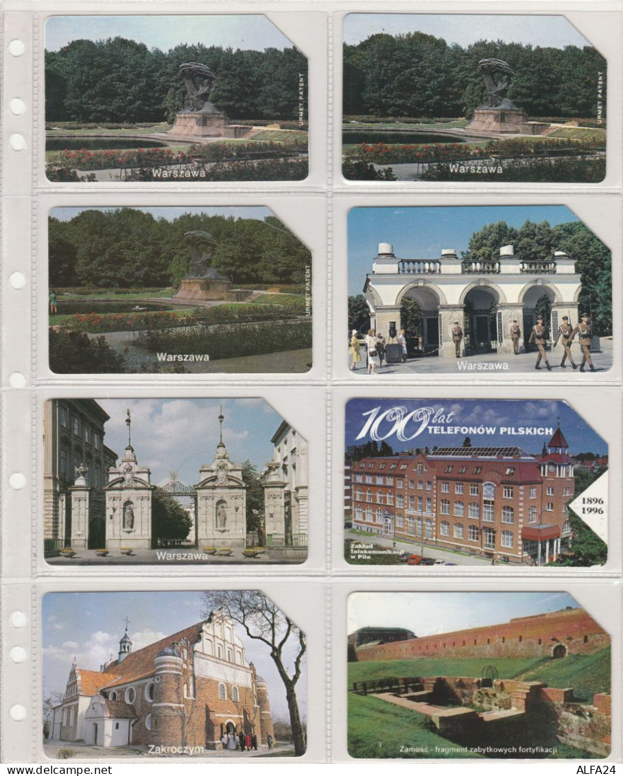 LOT 8 PHONE CARDS POLONIA (PV41 - Polonia