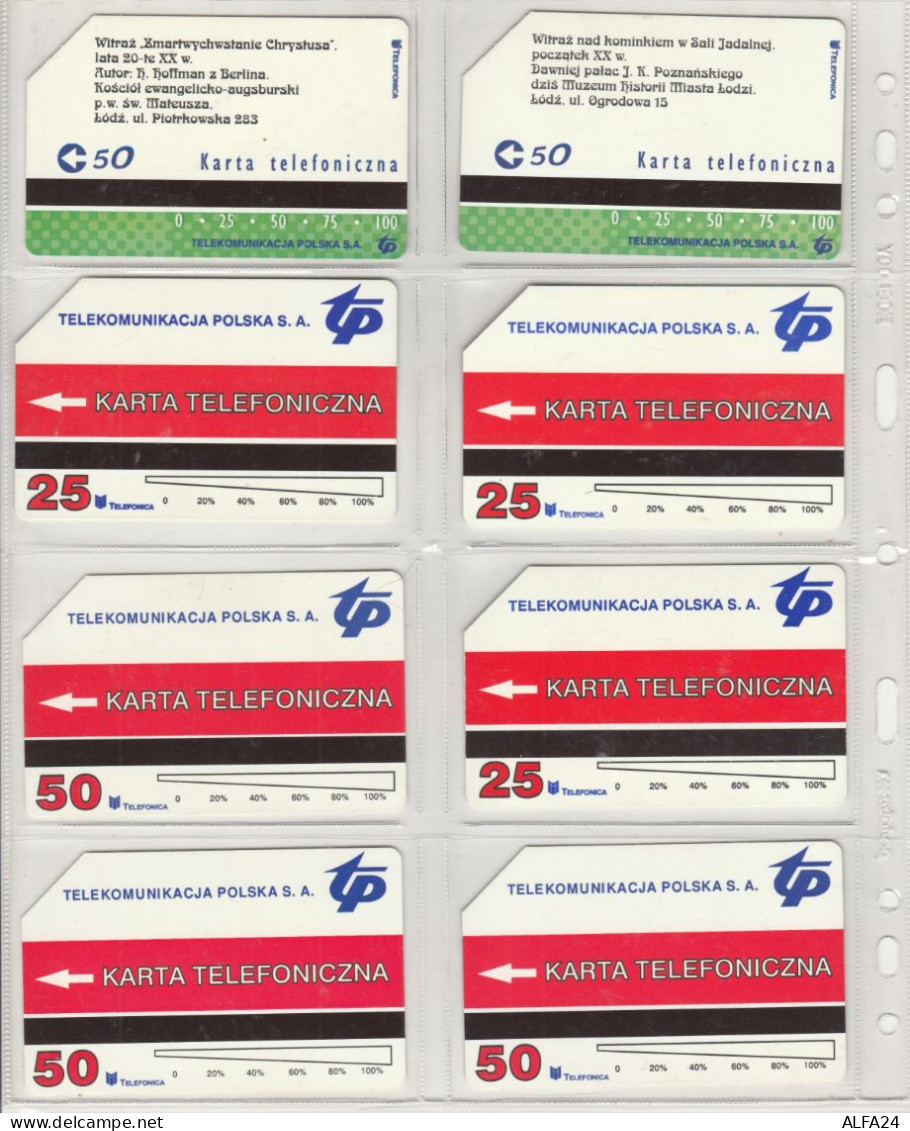 LOT 8 PHONE CARDS POLONIA (PV43 - Polonia