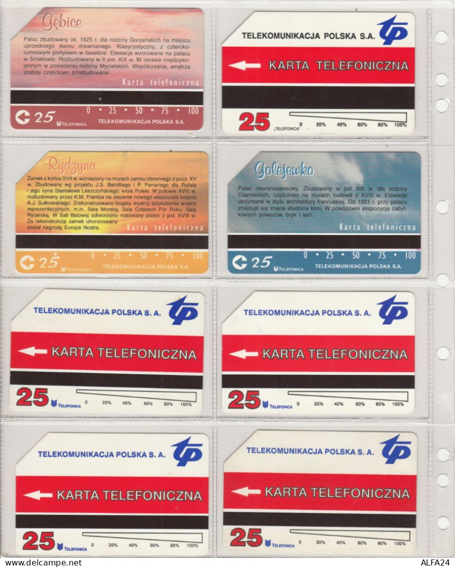 LOT 8 PHONE CARDS POLONIA (PV42 - Pologne