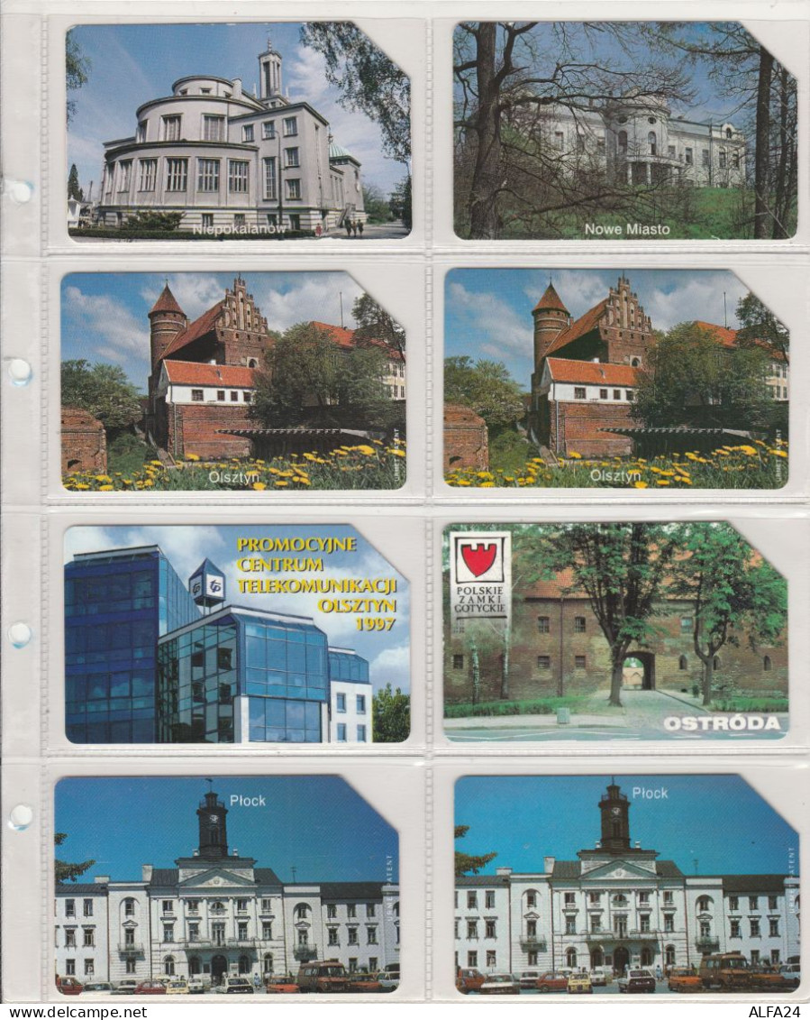 LOT 8 PHONE CARDS POLONIA (PV37 - Pologne