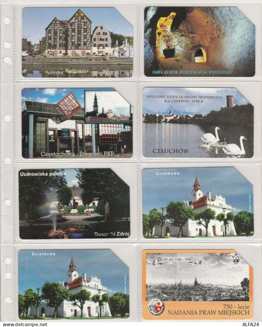 LOT 8 PHONE CARDS POLONIA (PV30 - Pologne