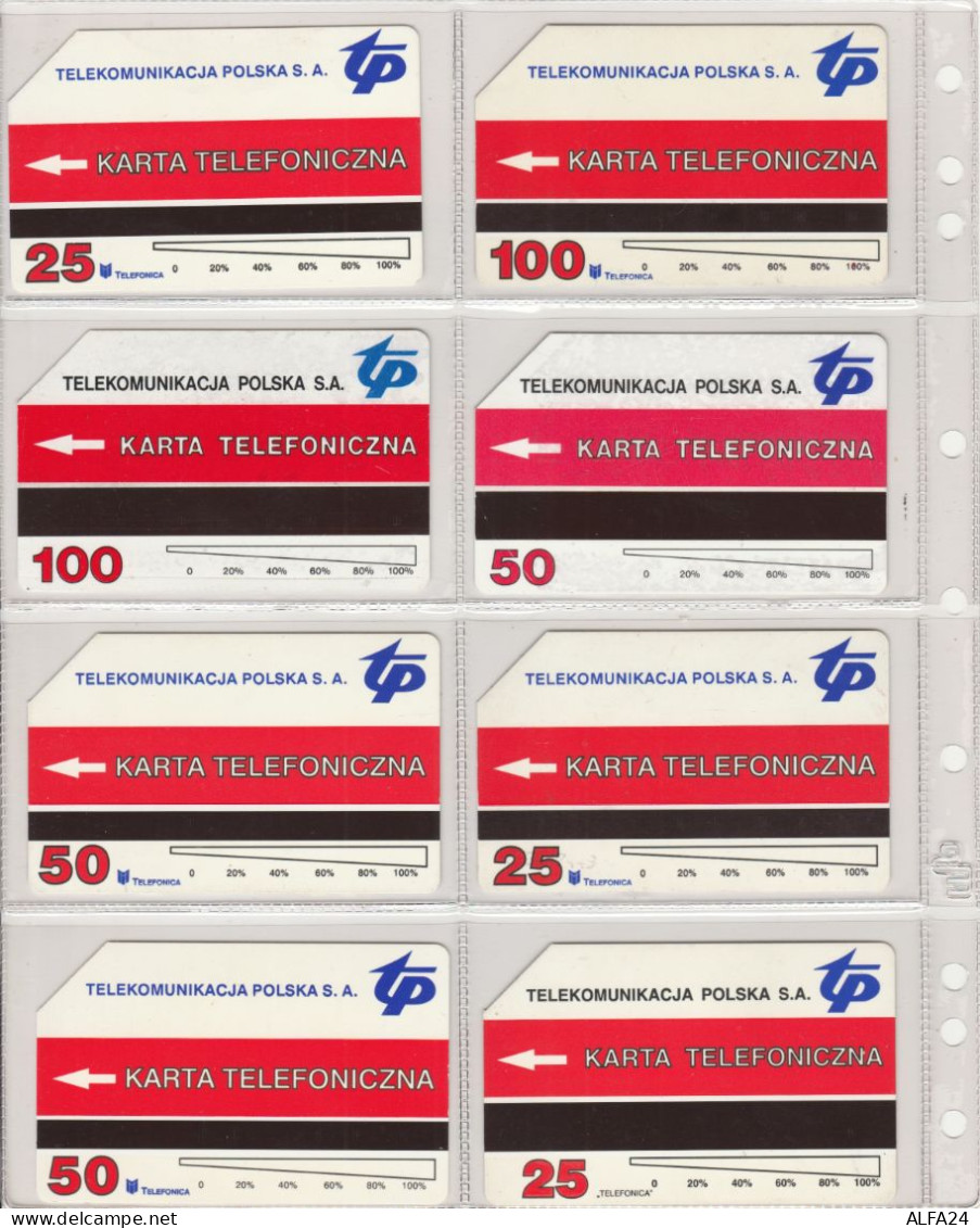 LOT 8 PHONE CARDS POLONIA (PV26 - Poland