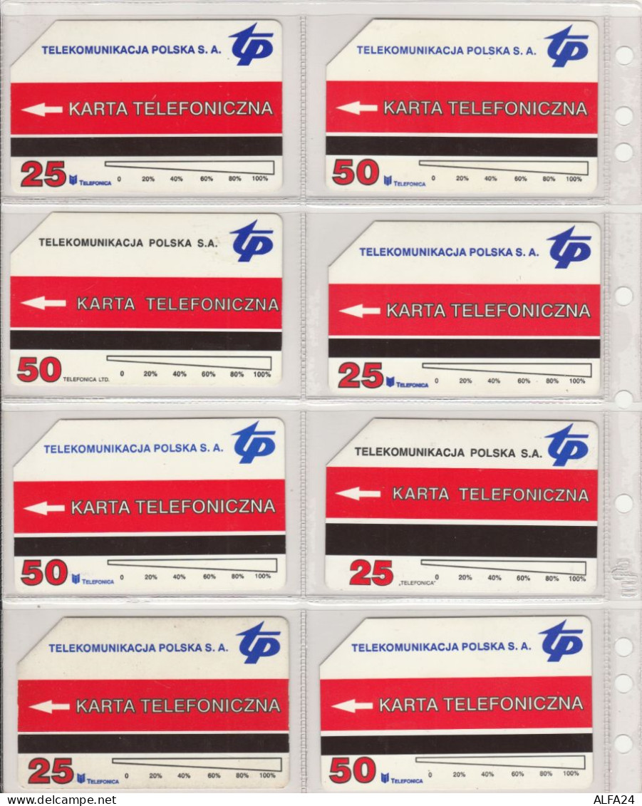 LOT 8 PHONE CARDS POLONIA (PV24 - Polonia