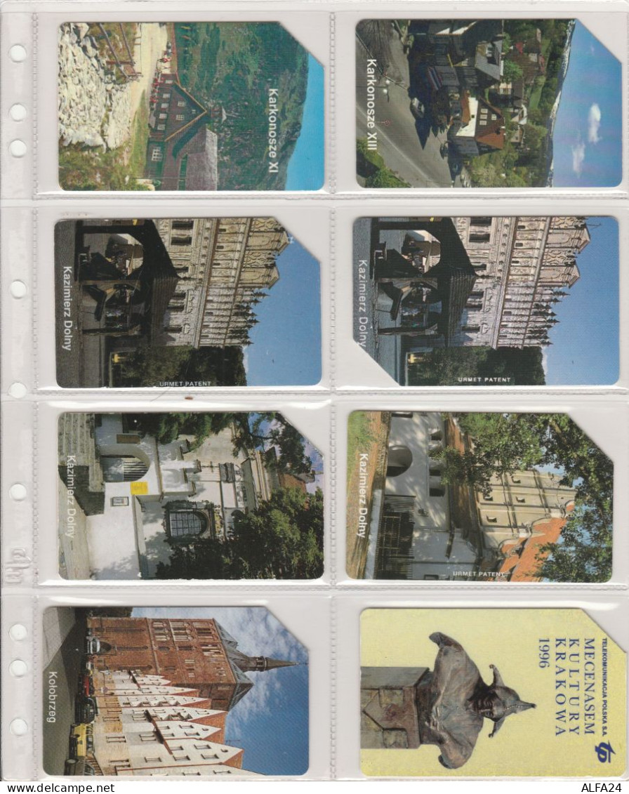 LOT 8 PHONE CARDS POLONIA (PV25 - Poland