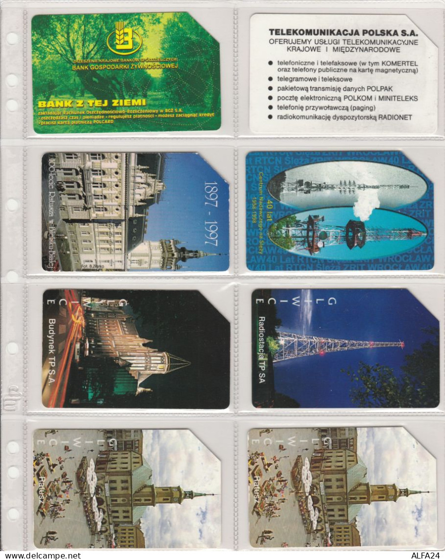 LOT 8 PHONE CARDS POLONIA (PV23 - Poland