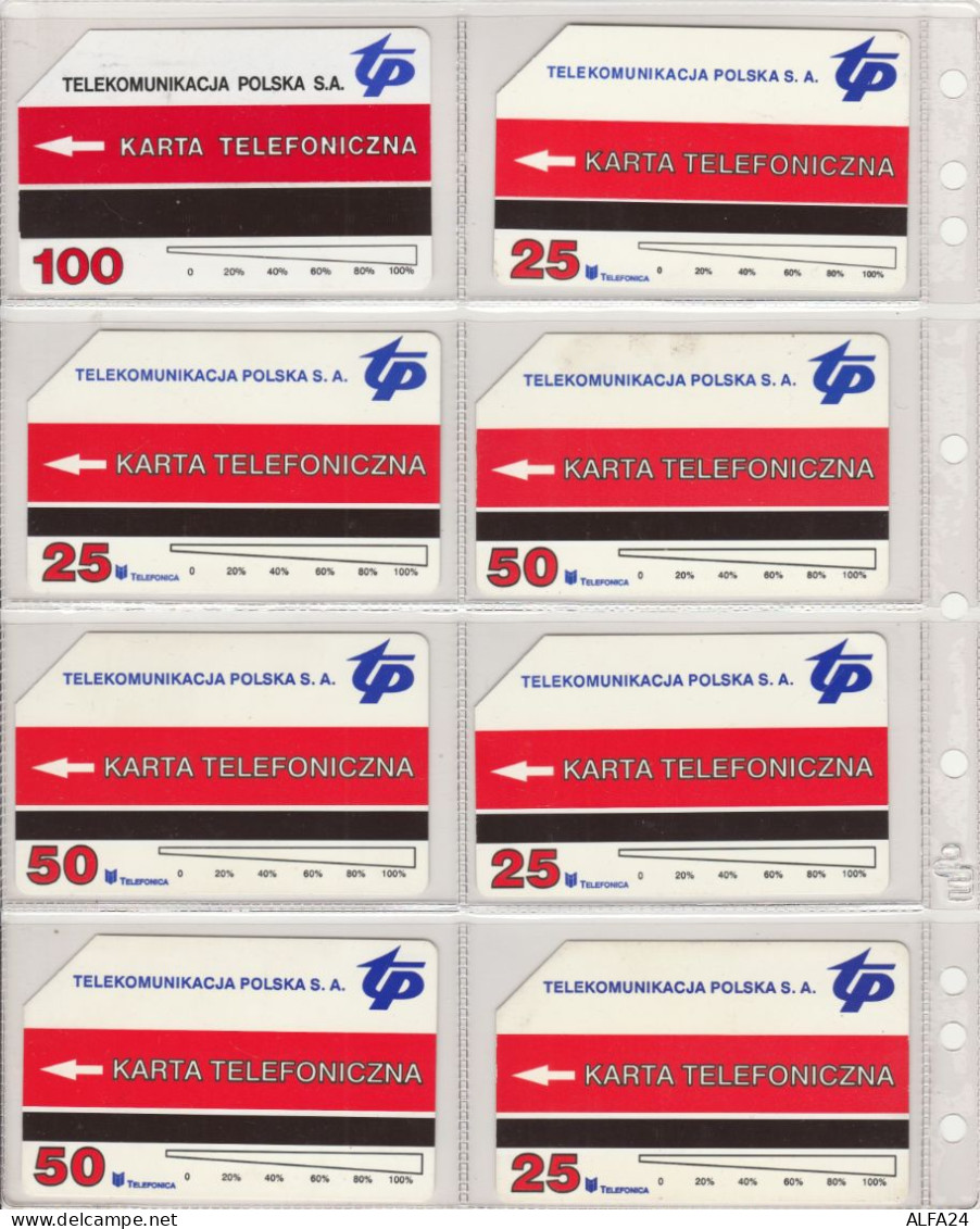 LOT 8 PHONE CARDS POLONIA (PV23 - Polen