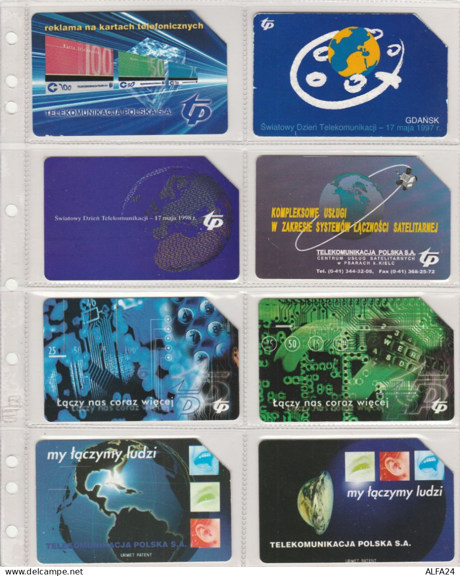 LOT 8 PHONE CARDS POLONIA (PV13 - Polonia