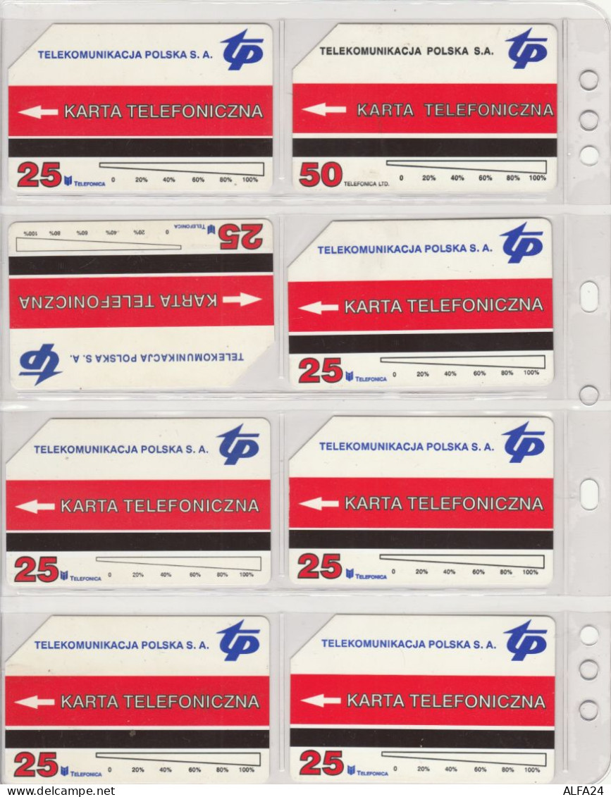 LOT 8 PHONE CARDS POLONIA (PV9 - Poland