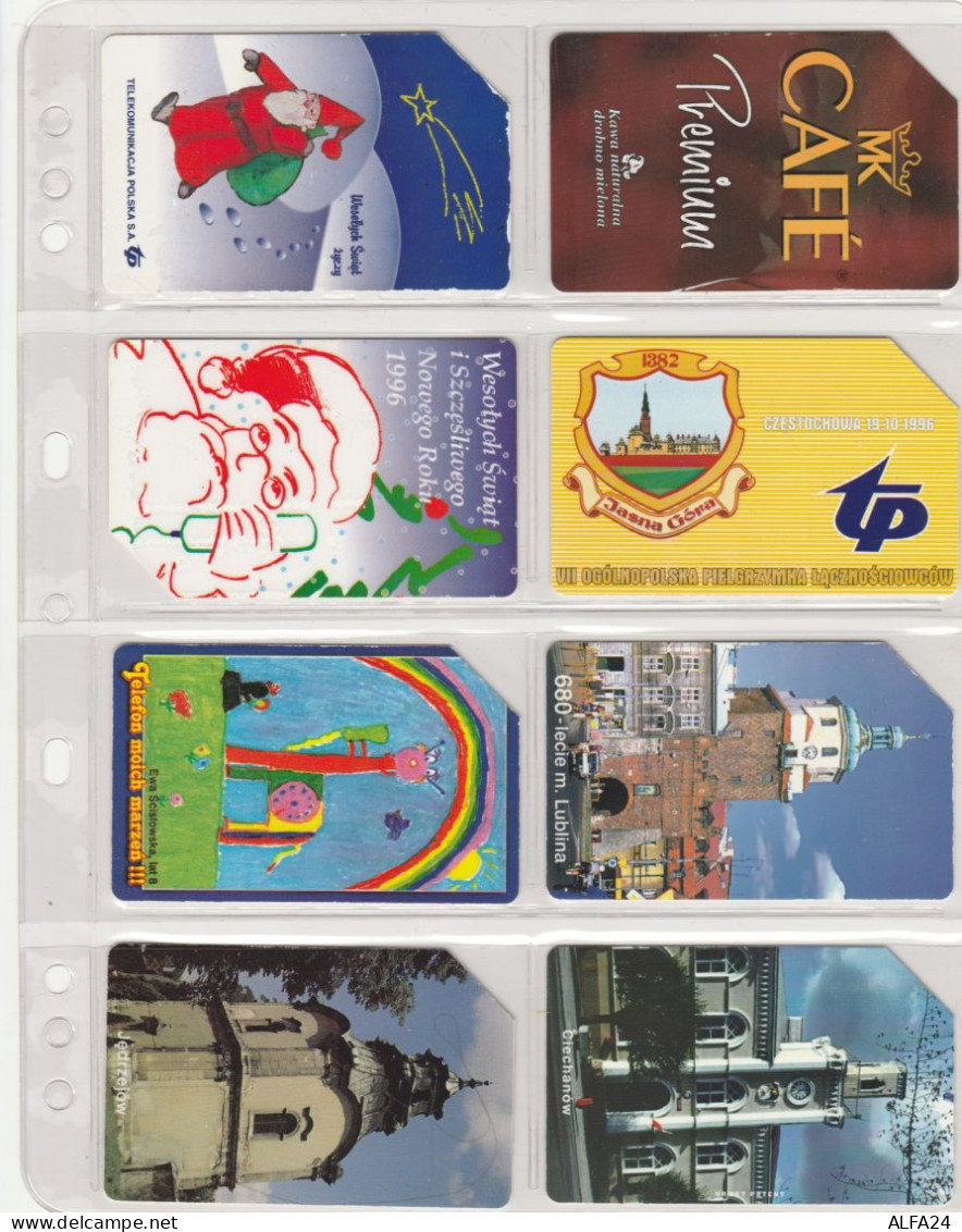 LOT 8 PHONE CARDS POLONIA (PV5 - Poland
