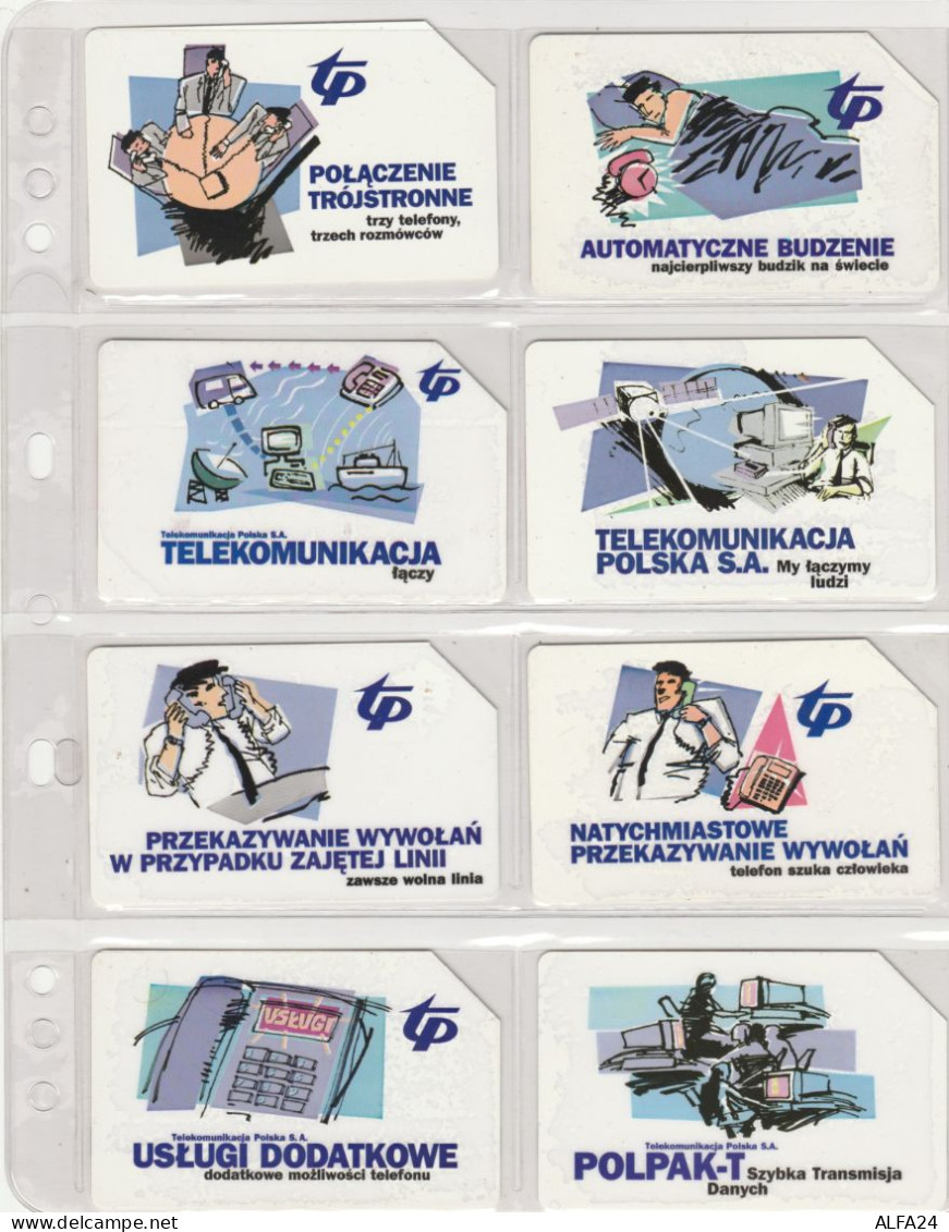 LOT 8 PHONE CARDS POLONIA (PV6 - Polonia