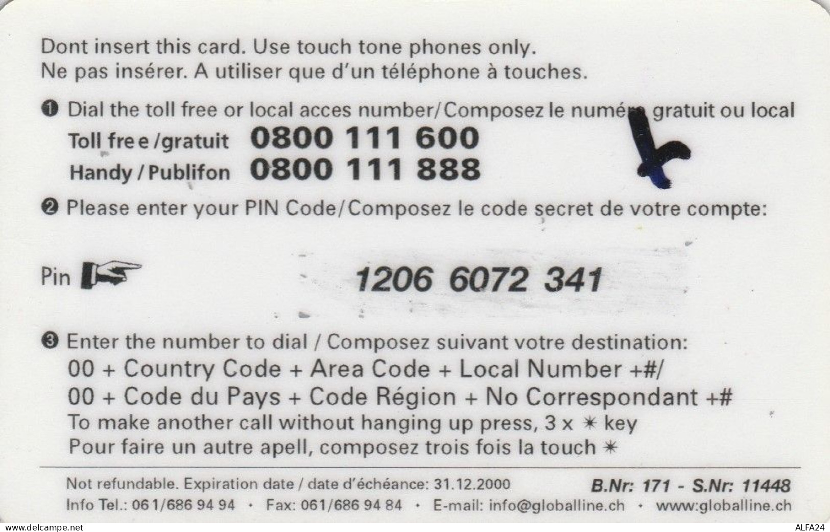 PREPAID PHONE CARD SVIZZERA (PV938 - Suisse