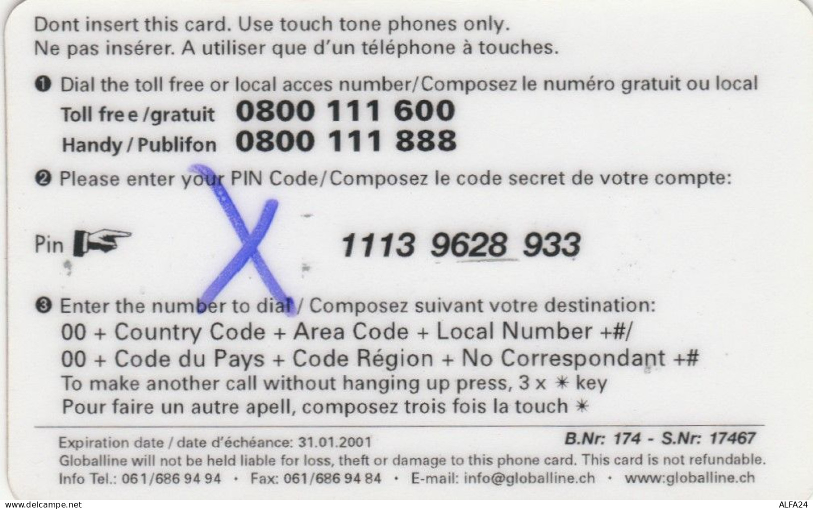 PREPAID PHONE CARD SVIZZERA (PV913 - Suisse