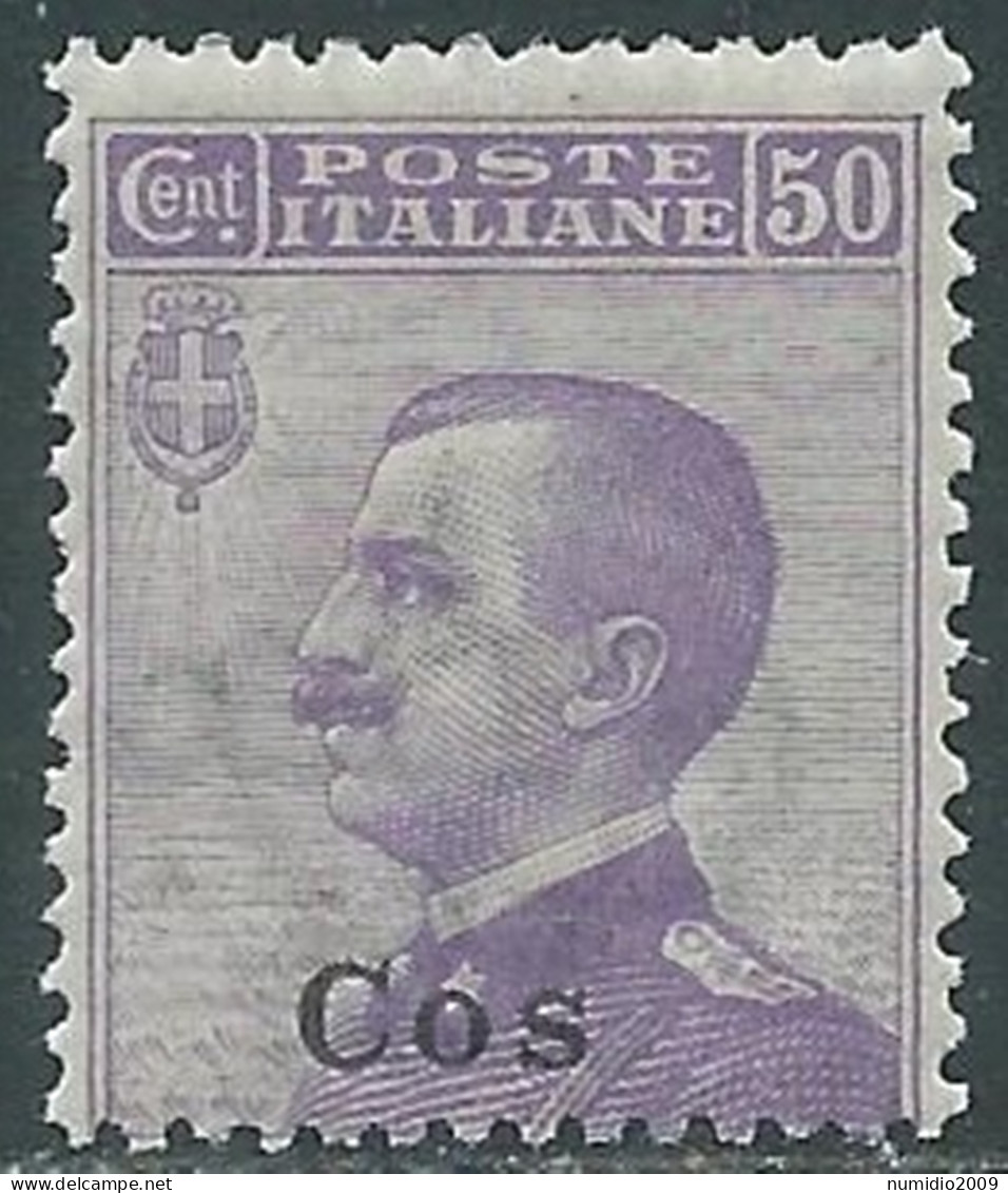 1912 EGEO COO EFFIGIE 50 CENT MNH ** - I29-2 - Aegean (Coo)