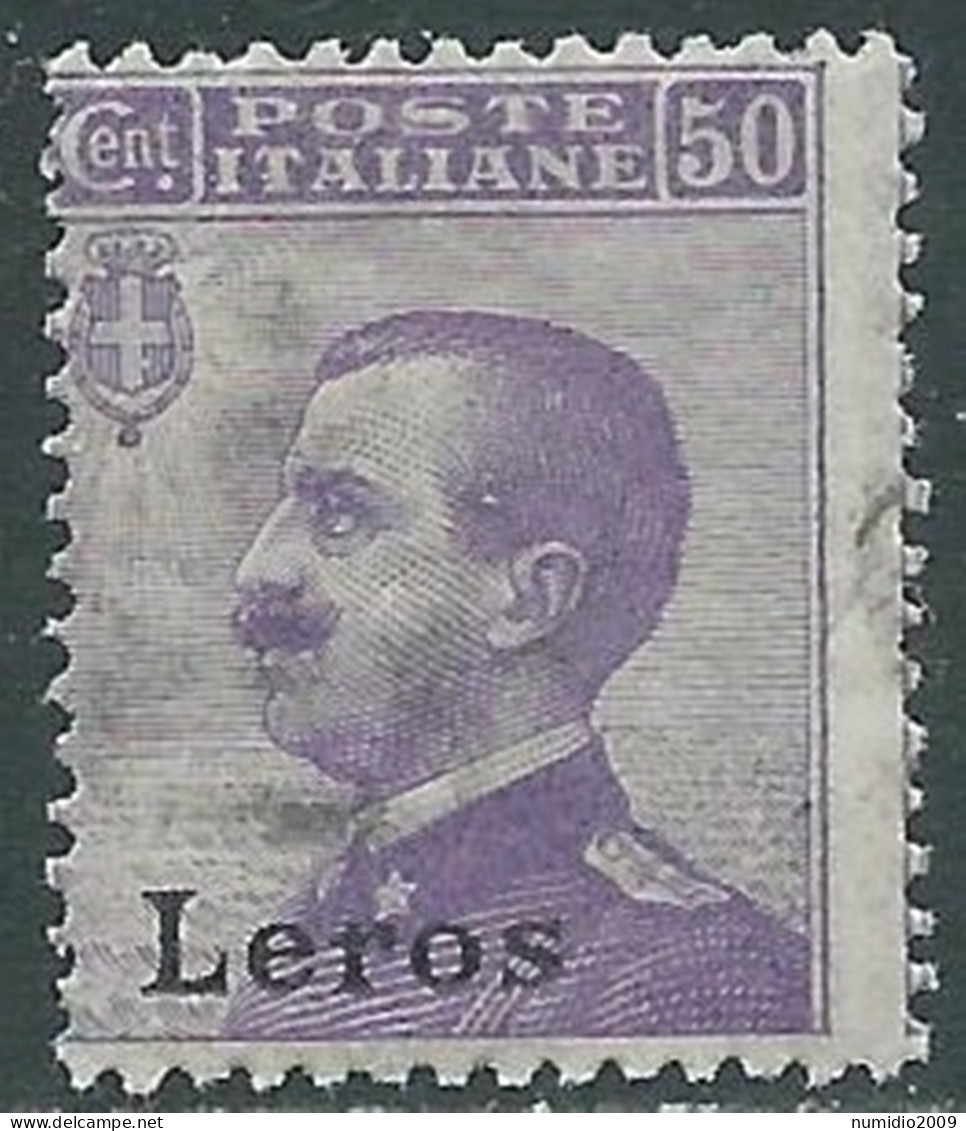 1912 EGEO LERO EFFIGIE 50 CENT MNH ** - I29-2 - Aegean (Lero)