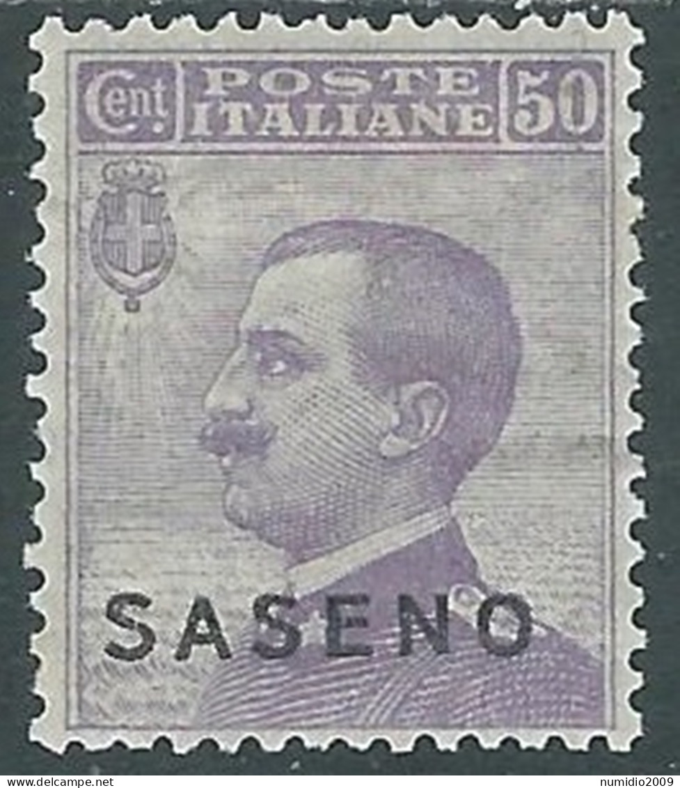 1923 SASENO EFFIGIE 50 CENT MH * - I29-7 - Saseno