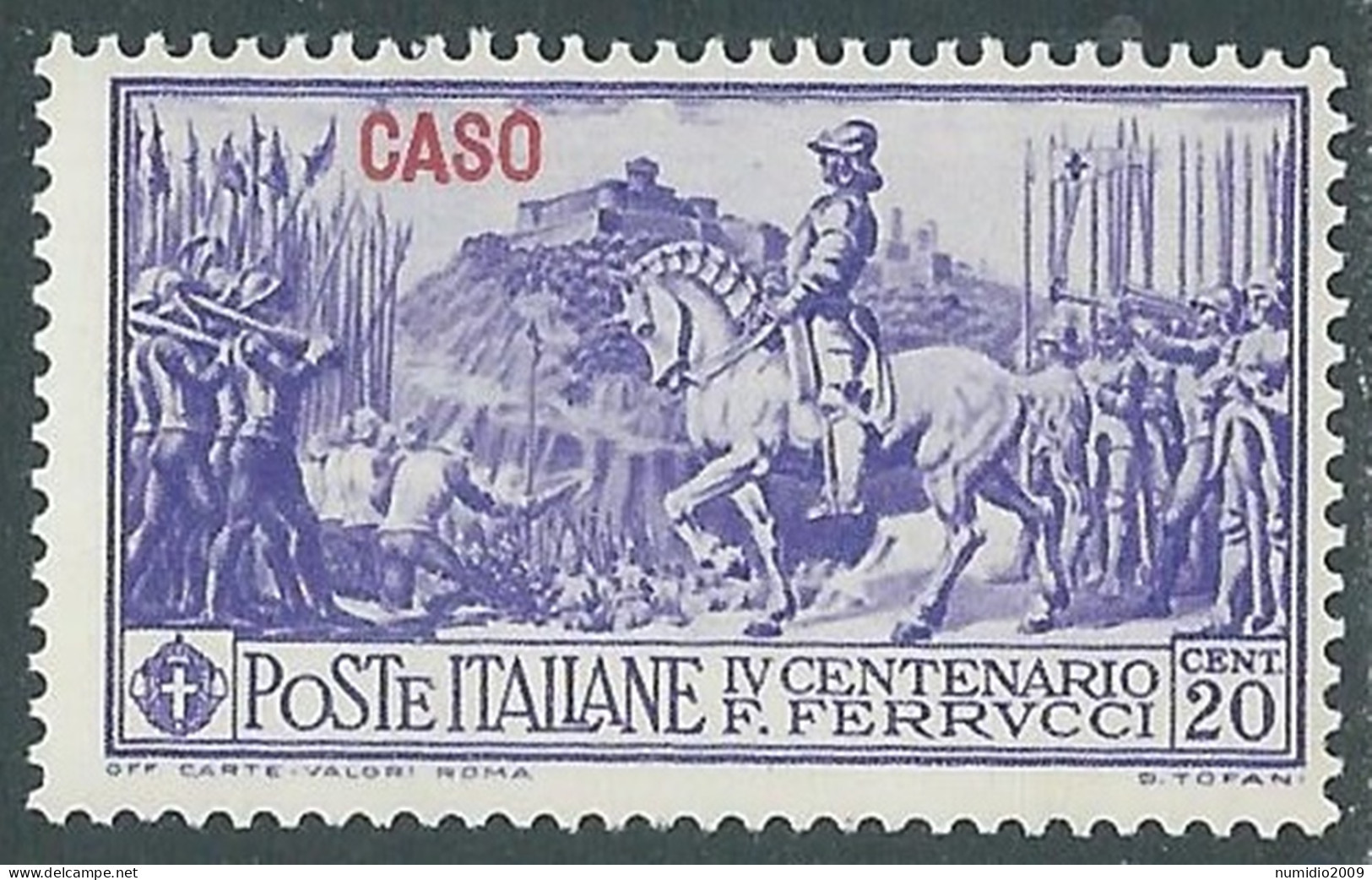 1930 EGEO CASO FERRUCCI 20 CENT MH * - I49-7 - Ägäis (Caso)