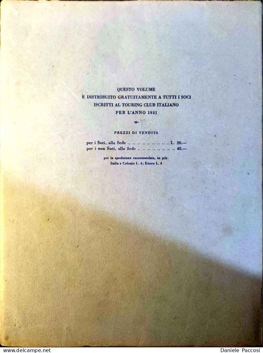 TOURING CLUB ITALIANO LOMBARDIA PARTE I, 1931 - Alte Bücher