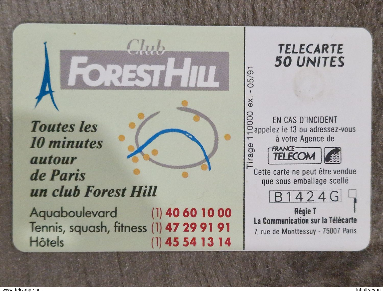 F154 - FOREST HILL TENNIS - 1991 - 1991