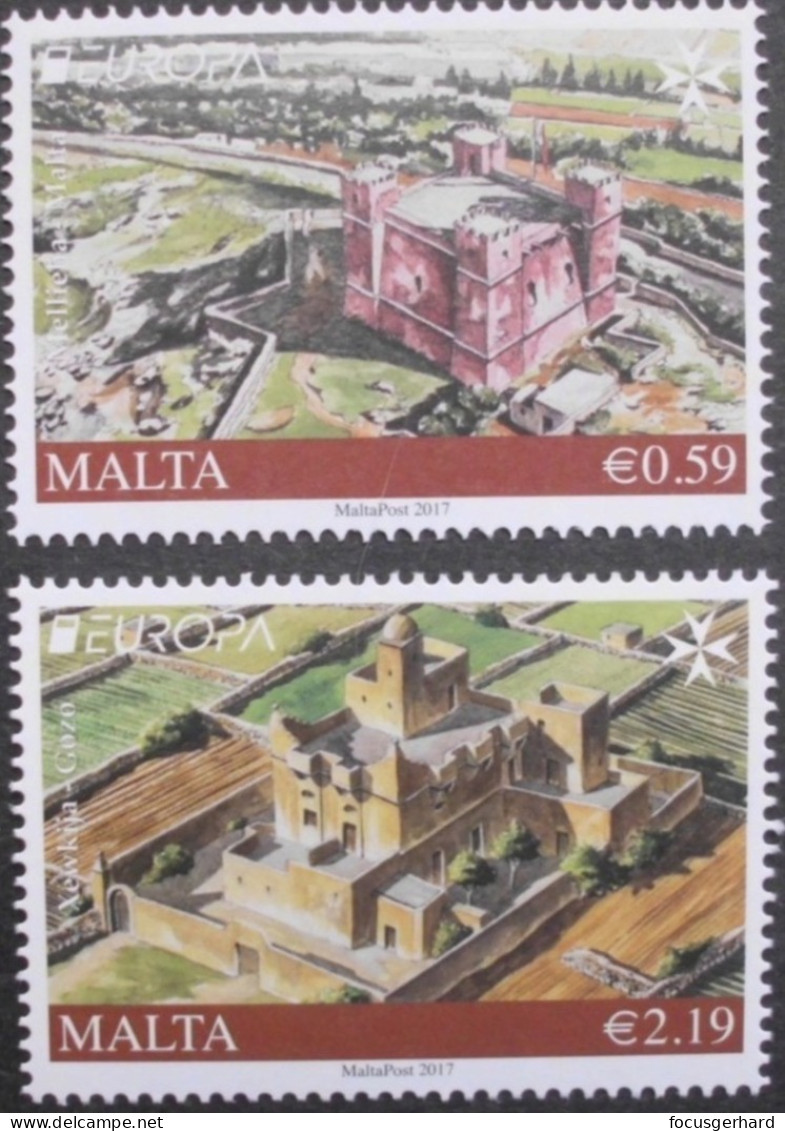 Malta      Europa Cept   Burgen Und Schlösser 2017    ** - 2017