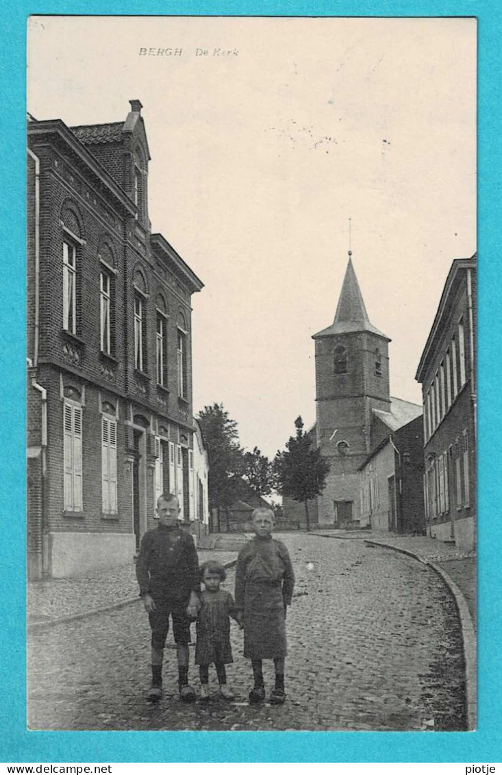 * Berg - Bergh (Kampenhout - Vlaams Brabant) * De Kerk, église, Church, Kirche, Animée Enfants, TOP, Rare - Kampenhout