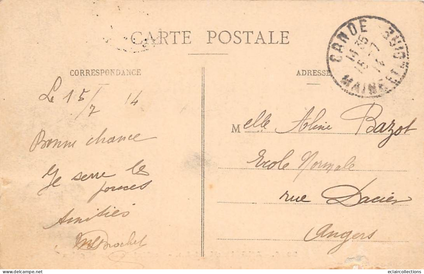 Angrie         49          La Mairie Et Les Ecoles   . Enfants  Landau.     N° 2025      (voir Scan) - Other & Unclassified