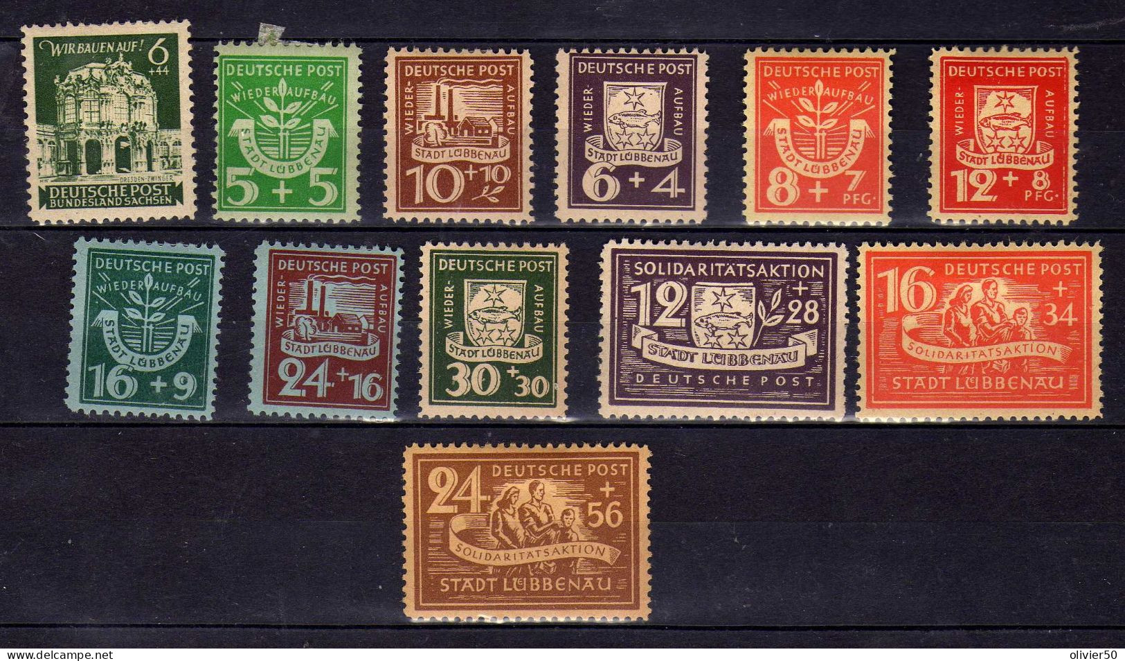 Allemagne -  (1945-46) -  Locaux  - Lübbenäu - Neufs* - MLH - Mint