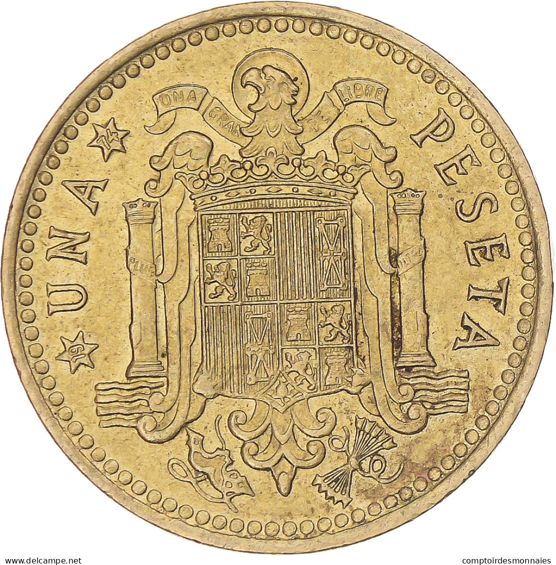 Monnaie, Espagne, Francisco Franco, Caudillo, Peseta, 1974, TTB - 1 Peseta