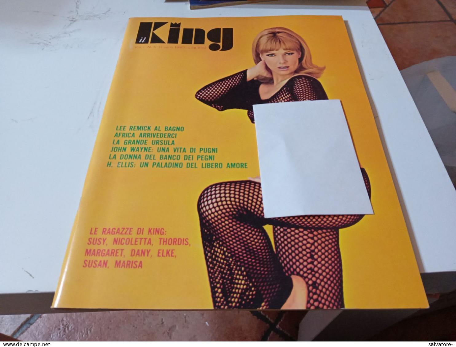 RIVISTA KING- VOLUME 1-NUMERO 5- GIUGNO 1967 - Gezondheid En Schoonheid